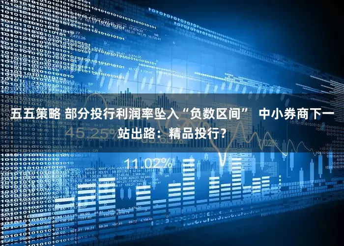 五五策略 部分投行利润率坠入“负数区间”  中小券商下一站出路：精品投行？